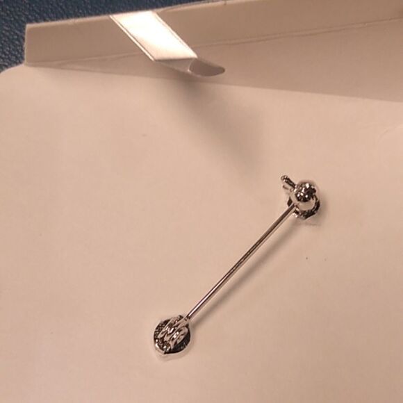 Vintage Stores Wild Earle Abalone Silver tone Snow Flakes Brooch in Velvet box - Picture 4 of 7